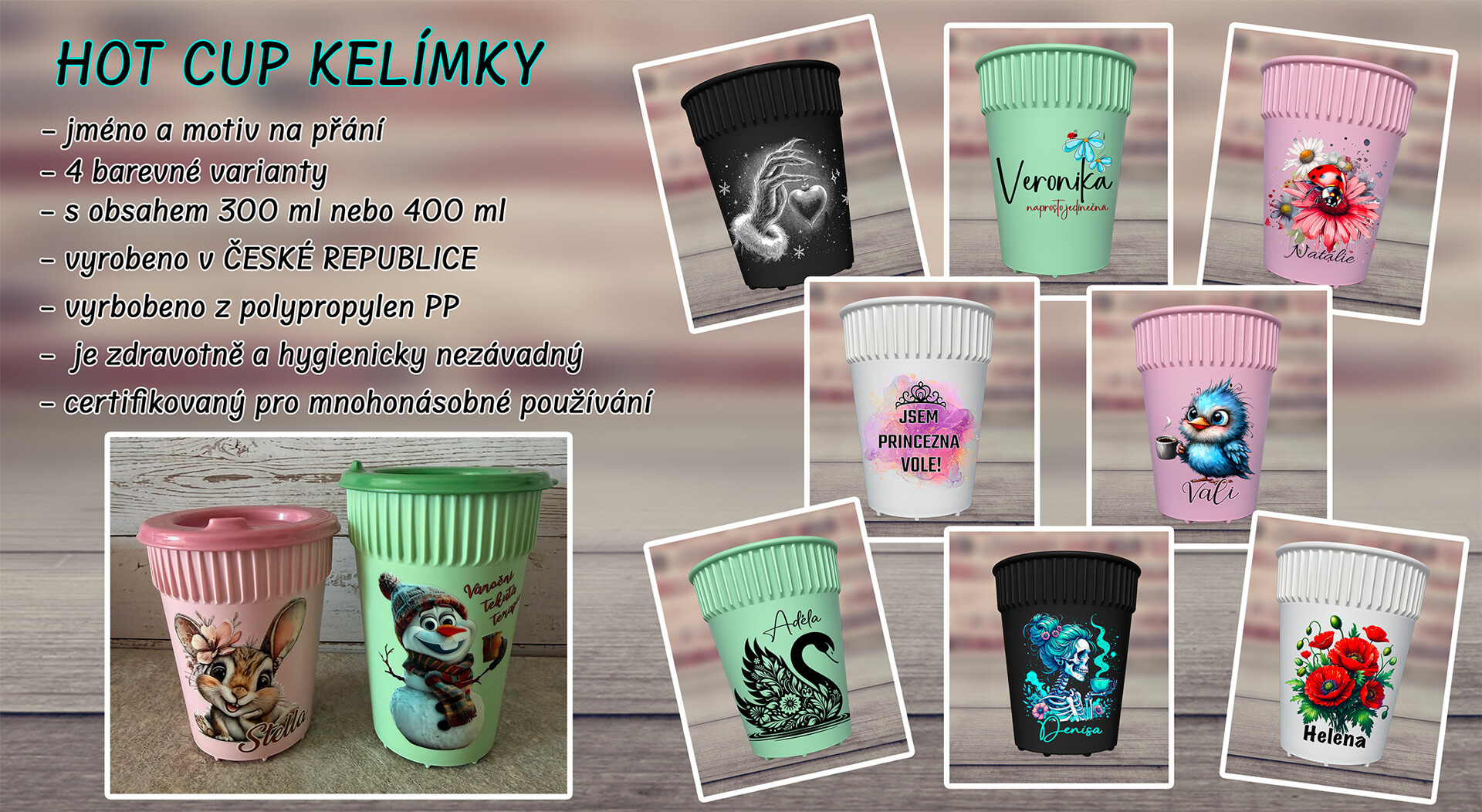 HOT CUP KELÍMKY