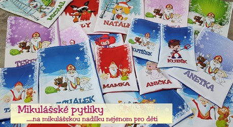 Pytlíky na mikulášskou nadílku nejenom pro děti