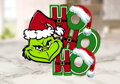 Plecháček HOHOHO Grinch hlava