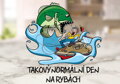 Keramický hrnek Takový normální den na rybách