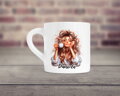 Malý keramický hrnek Girl coffee