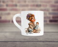 Malý keramický hrnek Lady cooffee