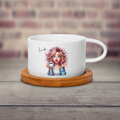 Makronka hrneček Coffee dívka