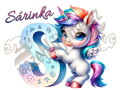 Nažehlovačka Abeceda Unicorn
