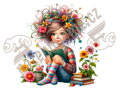 Nažehlovačka Book Girl