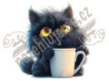 Nažehlovačka Cat coffee