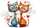Nažehlovačka Cat LOVE