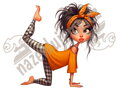 Nažehlovačka Jóga girl
