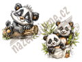 Nažehlovačka Kreslená Panda