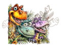 Nažehlovačka Kreslený dinosaurus