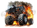 Nažehlovačka Monster Truck