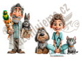 Nažehlovačka Veterinář