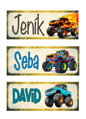 Nažehlovací jmenovka Monster Truck