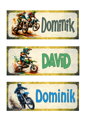 Nažehlovací jmenovka Motocros