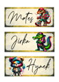 Nažehlovací jmenovka Street Animals