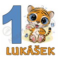 Narozeninová nažehlovačka Tygřík