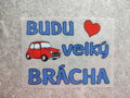 Nažehlovačka s motivem Budu velký brácha auto