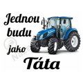 Nažehlovačka Budu jako táta traktor