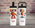 Termoska s pítkem Roboti
