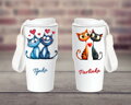 Termoska s poutkem Cat LOVE