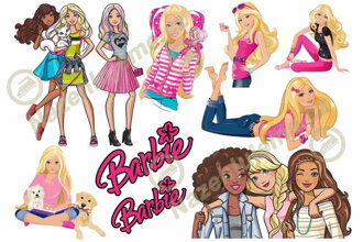 Nažehlovací arch Barbie