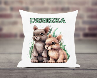 Polštář Zajíčci
