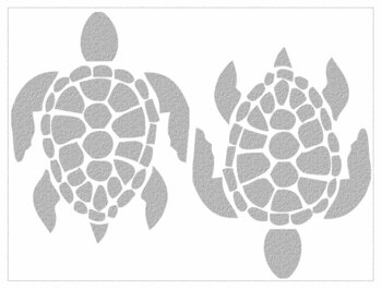 Reflexní nažehlovací arch Mořská želva