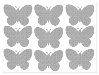 Reflexní nažehlovací arch Motýl 2