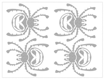 Reflexní nažehlovací arch Pavouk