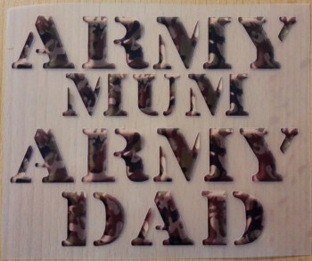 Nažehlovačka army mum a army dad