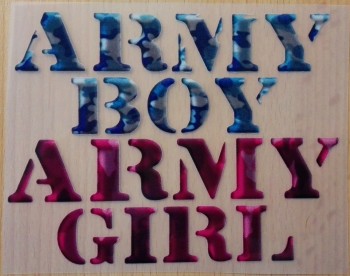 Nažehlovačka army boy a army girl