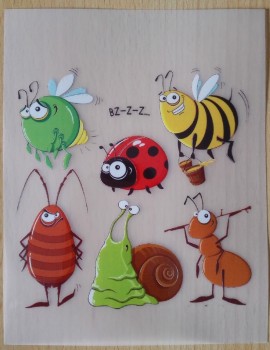 Nažehlovačka včela, mravenec, beruška