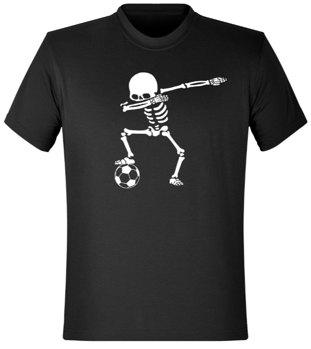 tričko s motivem kostlivec fotbal
