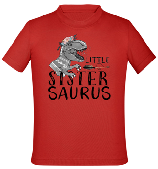 tričko Saurus 3 sourozenecké tričko s motivem little sister saurus