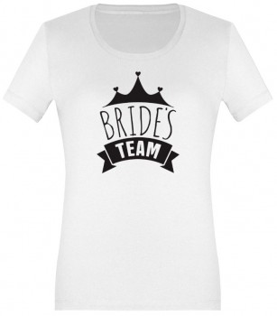 rozlučkové tričko s nápisem bride team