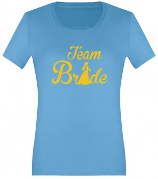 Rozlučkové tričko s nápisem Team Bride
