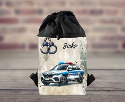 Dětský stahovací batoh Policie