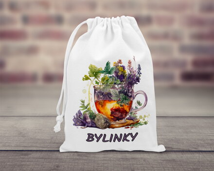 Bavlněný pytlík stahovací Čaj