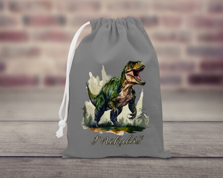 Bavlněný pytlík stahovací Dinosauři