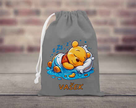 Bavlněný pytlík stahovací Medvídek 2