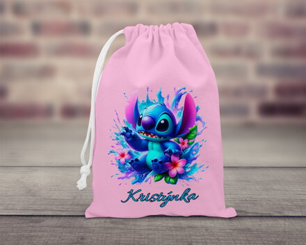 Bavlněný pytlík stahovací Modrá příšerka