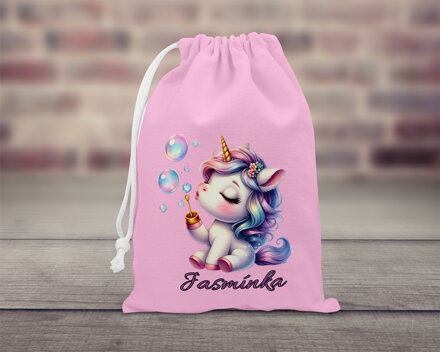 Bavlněný pytlík stahovací Unicorn