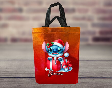 Dárková taška Vánoční Modrá příšerka Dárková taška Vánoční Modrá příšerka