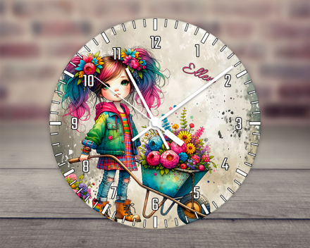 Hodiny Quirky girl