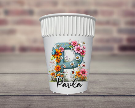 HOT CUP kelímek Abeceda Letní zahrada
