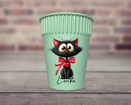 HOT CUP kelímek Černý kocourek