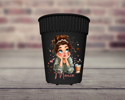 HOT CUP kelímek Lady Coffee