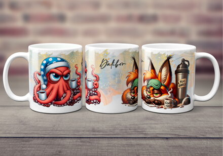 Celopotisk hrnek Coffee Animals