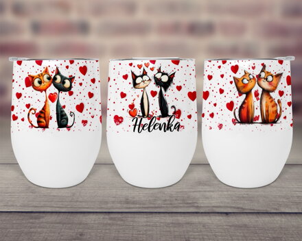 Pohárek KÁVA & VÍNO Cat LOVE