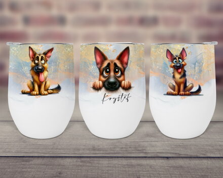 Pohárek KÁVA & VÍNO Německý ovčák